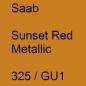 Preview: Saab, Sunset Red Metallic, 325 / GU1.